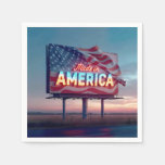 Neon Made In America Billboard Napkins