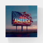 Neon Made In America Billboard Paperweight