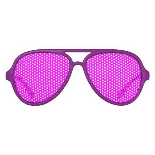 Neon Magenta Solid Color  Classic Aviator Sunglasses