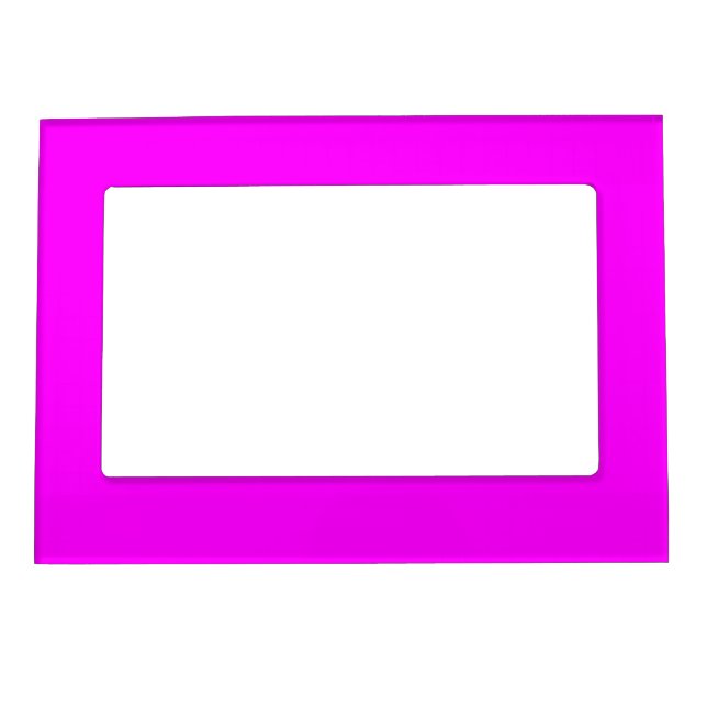 Neon Magenta Solid Color | Classic Magnetic Frame (Front)