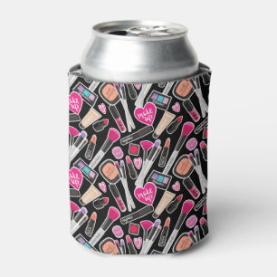 Neon Makeup Pattern Can Cooler