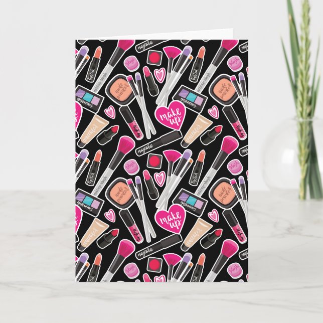 Neon Makeup Pattern Card (Front)