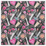Neon Makeup Pattern Fabric
