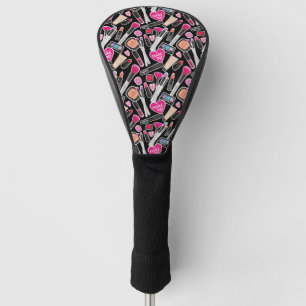 Neon Makeup Pattern Golf Head Cover
