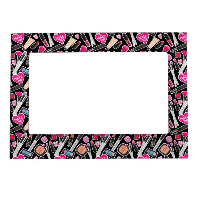 Neon Makeup Pattern Magnetic Frame (Front)
