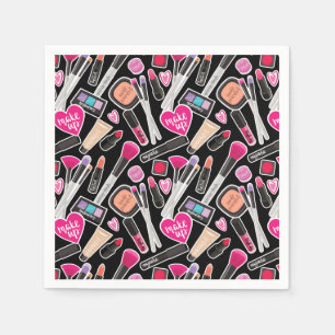Neon Makeup Pattern Napkins