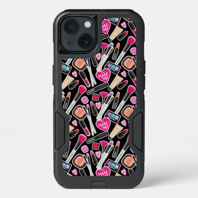Neon Makeup Pattern Otterbox iPhone Case (Back)