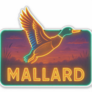 Neon Mallard Sticker
