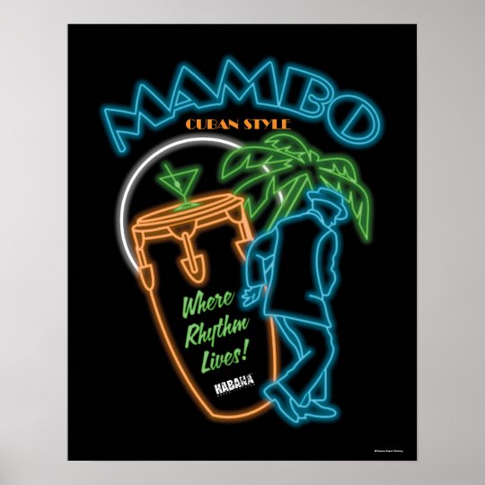 Neon Mambo Poster | Zazzle.com