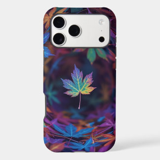 Neon Maple Spiral – Vibrant Autumn iPhone 17 Pro  Max Case