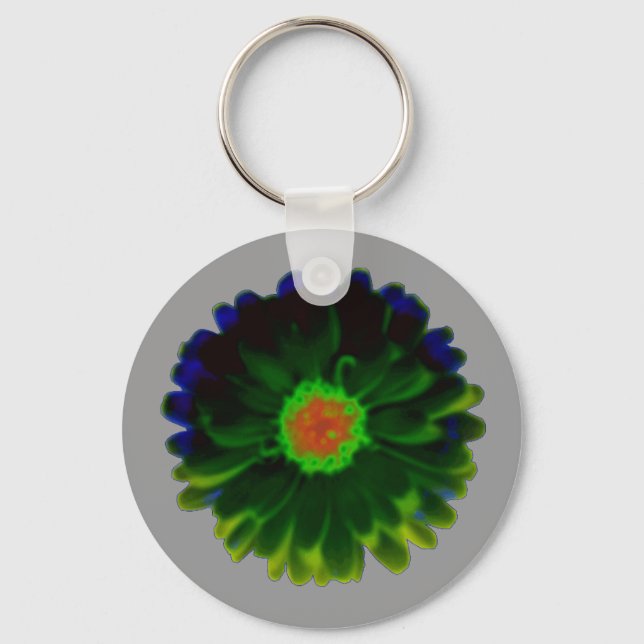 Neon Marigold Keychain (Front)