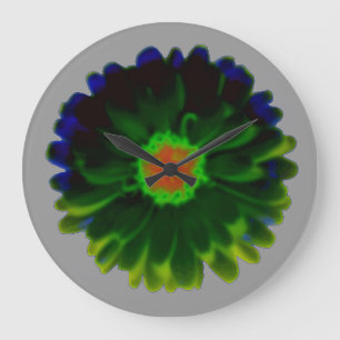 Neon Marigold Wall Clock