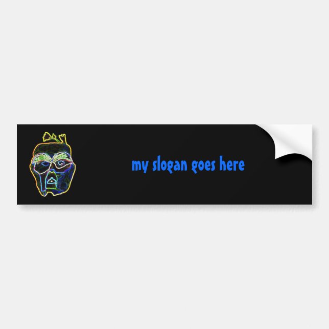 Neon Mask bumper sticker (Front)