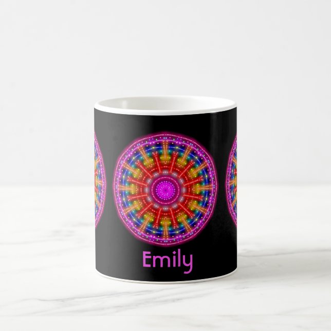 Neon Medallion Coffee Mug (Center)