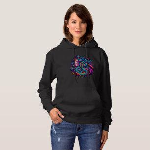 Neon Medusa Power Streetwear Hoodie