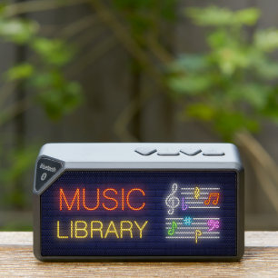 Neon Melodies: Portable Music Hub Bluetooth Speaker
