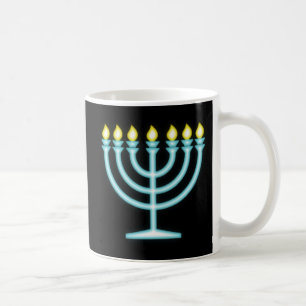 Neon Menorah Coffee Mug