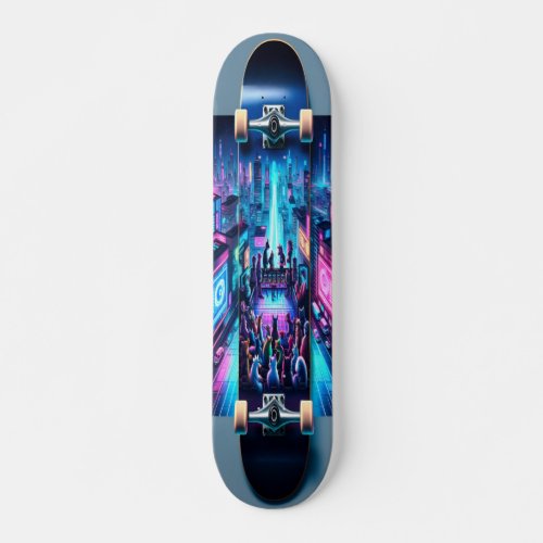Neon Metropolis Mix Skateboard