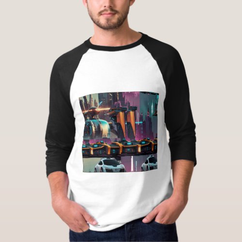 Neon Metropolis T_Shirt