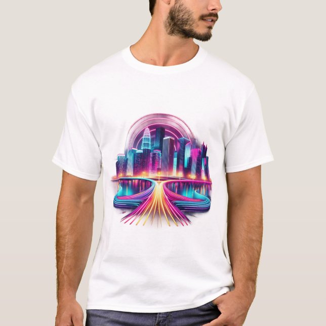 Neon Metropolis T-Shirt (Front)