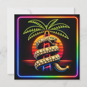 Neon Miami Nights Diamond opulence Luxury Invitation