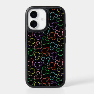 Neon Mickey Mouse Icon Toss Pattern iPhone 17 Case