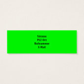 Neon - mini Business Cards (Back)