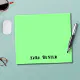 Neon Mint Color | Modern Black Personalized Script Notepad | Zazzle