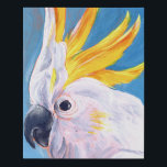 Neon Mohawk - Cockatoo Faux Canvas Print<br><div class="desc">Neon Mohawk I by Jennifer Paxton Parker. A tropical cockatoo rocks a neon-colored mohawk. | 162732Z</div>