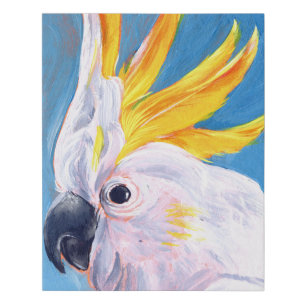 Neon Mohawk - Cockatoo Faux Canvas Print