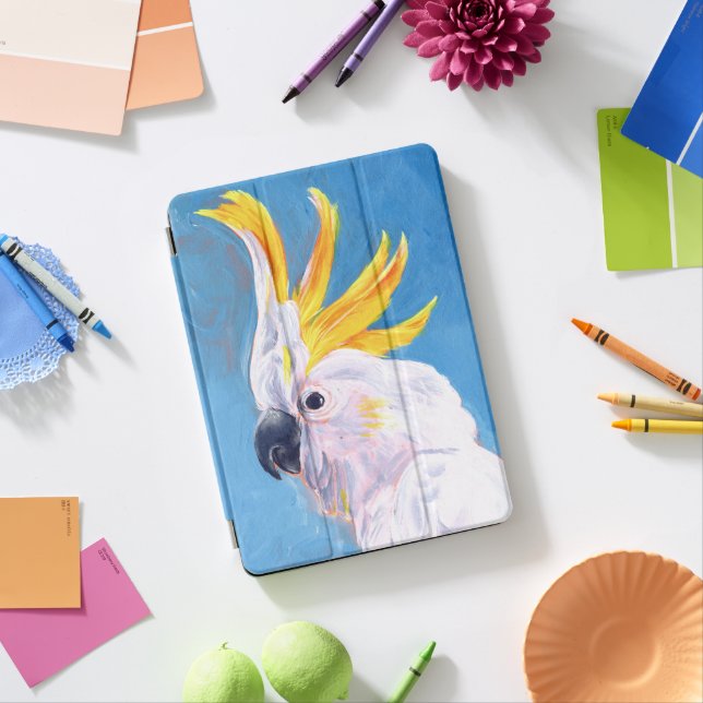 Neon Mohawk - Cockatoo iPad Pro Cover (Desk)