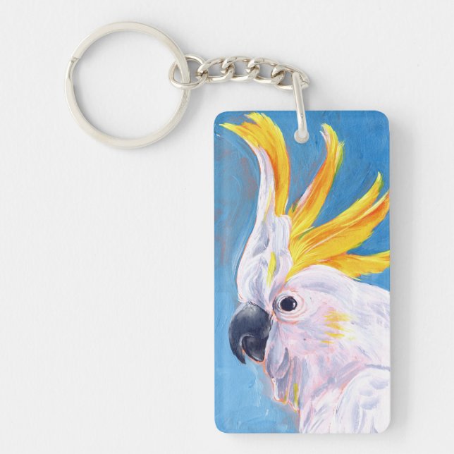 Neon Mohawk - Cockatoo Keychain (Front)