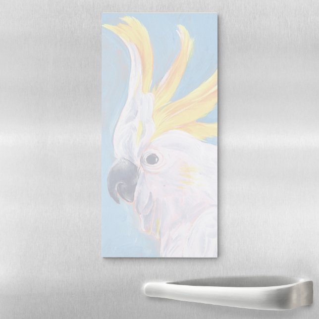 Neon Mohawk - Cockatoo Magnetic Notepad (In Situ)
