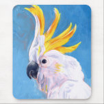Neon Mohawk - Cockatoo Mouse Pad<br><div class="desc">Neon Mohawk I by Jennifer Paxton Parker. A tropical cockatoo rocks a neon-colored mohawk. | 162732Z</div>