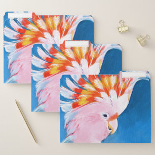 Neon Mohawk - Pink Cockatoo File Folder