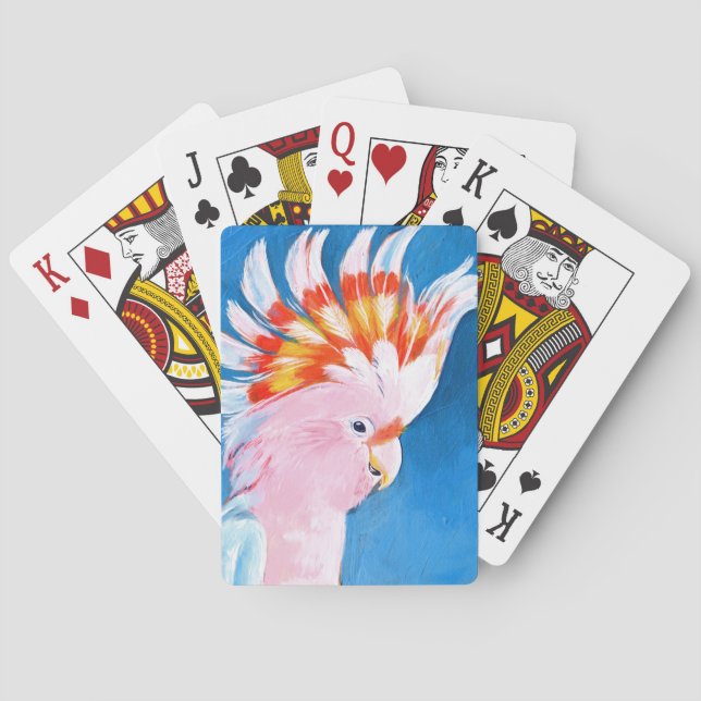 Neon Mohawk - Pink Cockatoo Poker Cards (Back)