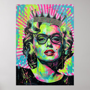 Neon Monroe Poster