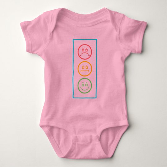 Neon Moody Stoplight Baby Bodysuit