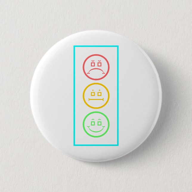 Neon Moody Stoplight Button (Front)