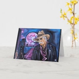 Neon Moon Painting by Alfred Fox Card