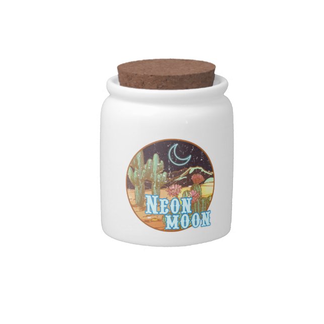 Neon Moon Retro Western Candy Jar (Front)