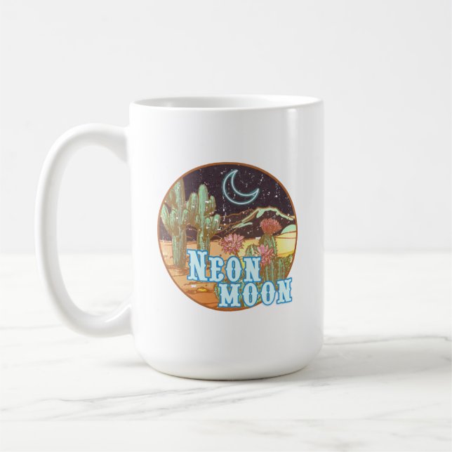 Neon Moon Retro Western Coffee Mug (Left)