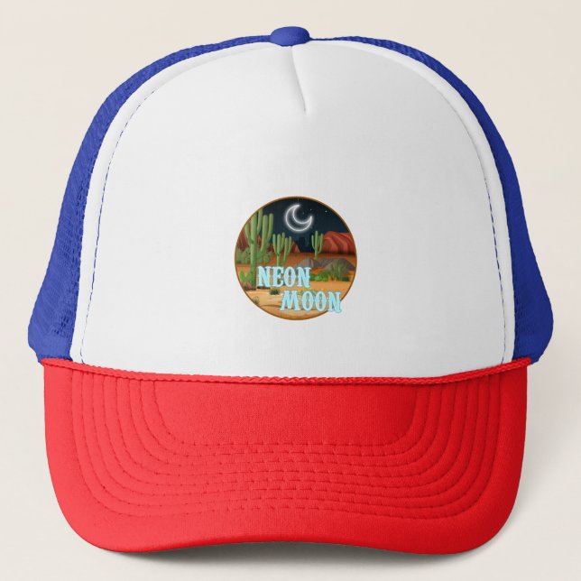 Neon Moon - Western Country Side - Cactus Trucker Hat (Front)