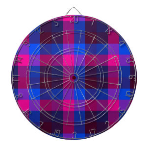 Neon mosaic fusion dart board