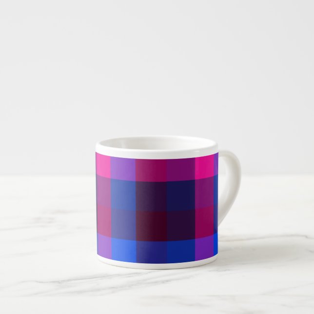 Neon mosaic fusion  espresso cup (Front Right)