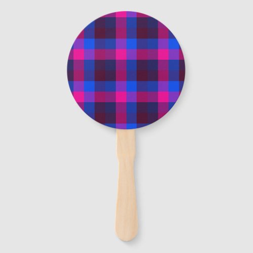 Neon mosaic fusion hand fan