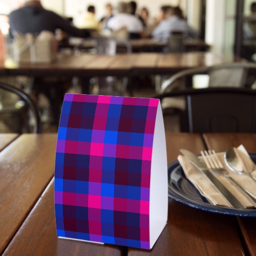 Neon mosaic fusion paper table tent