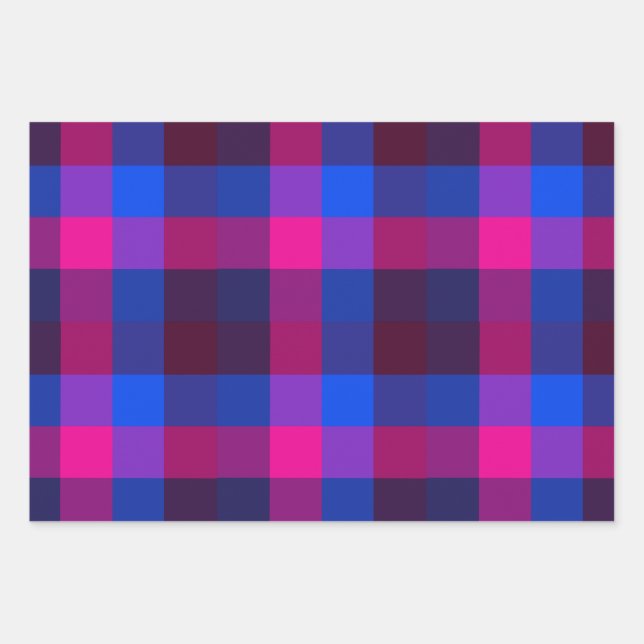 Neon mosaic fusion  wrapping paper sheets (Front)
