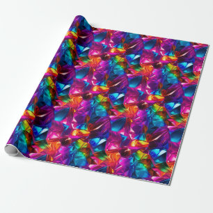 Neon Mosaic Magic Wrapping Paper
