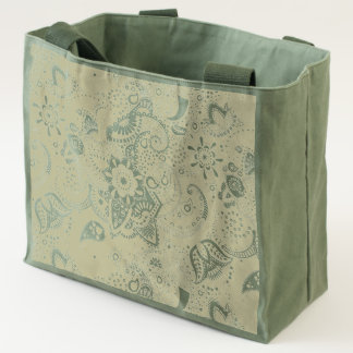 Neon Multicolor floral Paisley pattern Tote